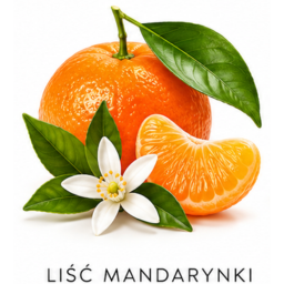 perfumy z nutą zapachową liść mandarynki